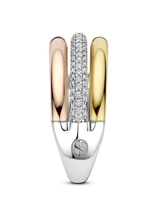 TI SENTO - Milano Ring verguld 12427TZ - detail goud