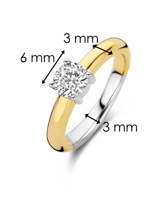 TI SENTO - Milano Ring verguld 1463ZY - detail 2 goud