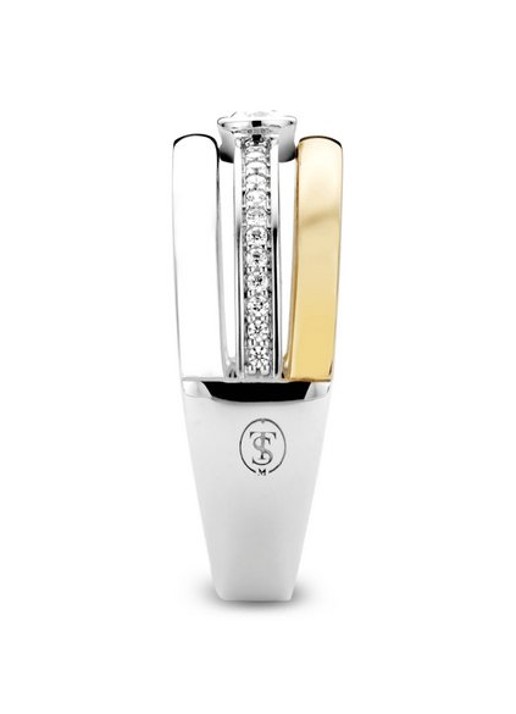 TI SENTO - Milano Ring verguld met zirkonia 12094ZY - detail 3 goud