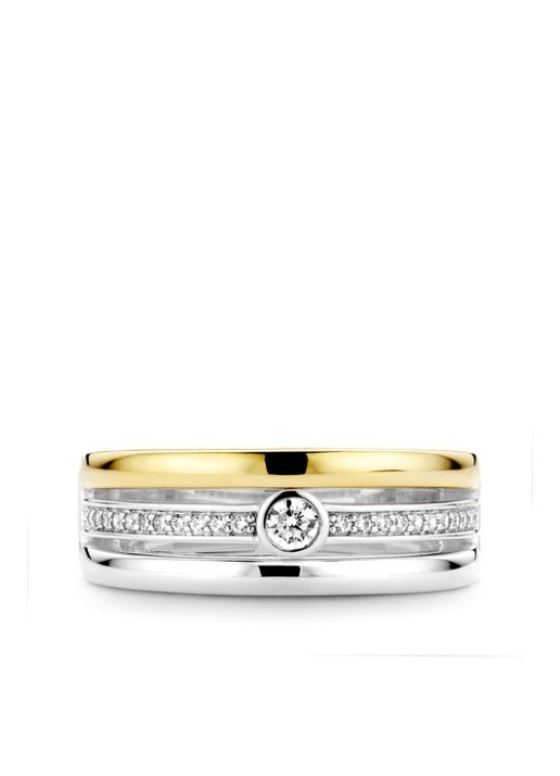 TI SENTO - Milano Ring verguld met zirkonia 12094ZY - detail 4 goud