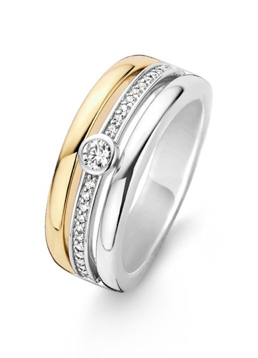 TI SENTO - Milano Ring verguld met zirkonia 12094ZY