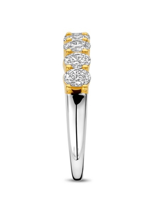 TI SENTO - Milano Ring verguld met zirkonia 12339ZY - detail goud