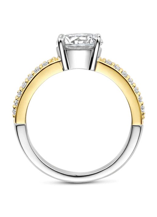 TI SENTO - Milano Ring verguld met zirkonia 1737ZY - detail 3 goud