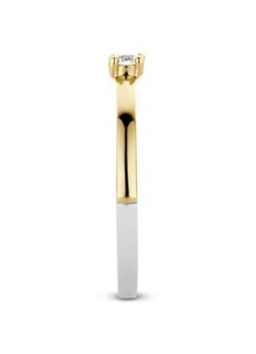 TI SENTO - Milano Ring verguld met zirkonia 1871ZY - detail 3 goud