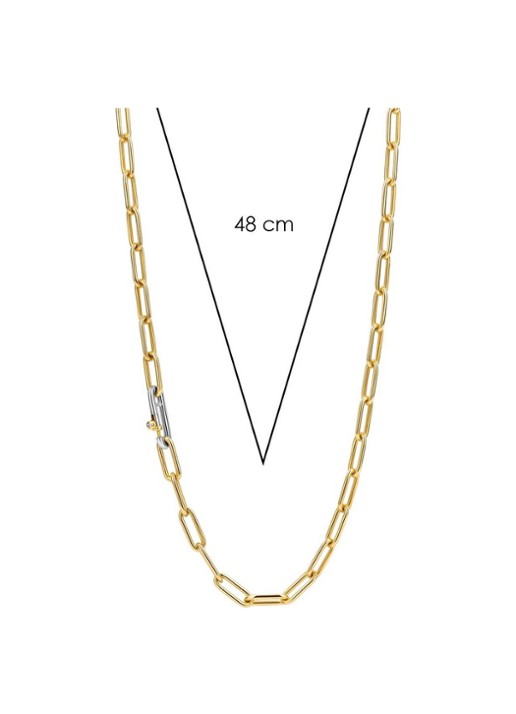 TI SENTO - Milano Schakelketting verguld 3947SY  - detail 4 goud