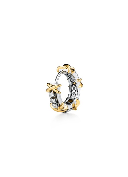 Tiffany & Co. 16 Stone oorringen van 18 karaat geel- en witgoud met diamant 82383 - detail undefined