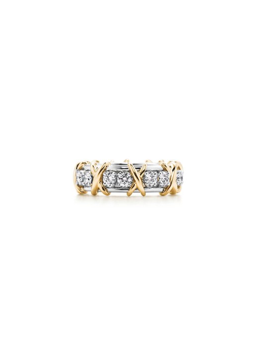Tiffany & Co. 16 Stone ring van 18 karaat geelgoud met diamant 22011 - voorkant 4 undefined