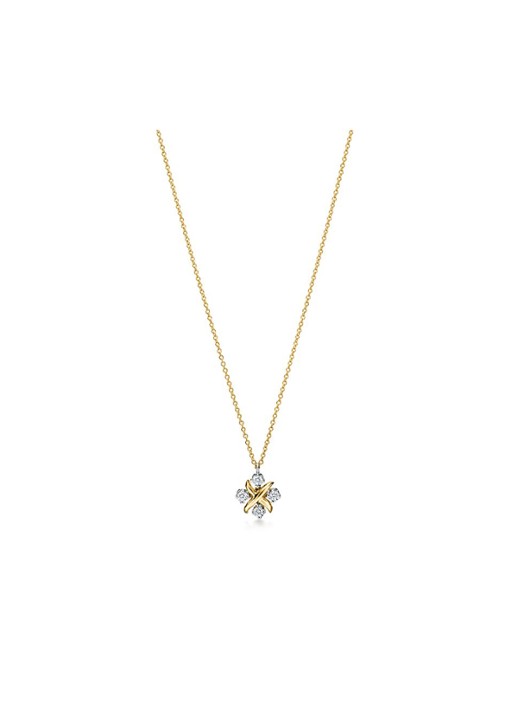 Tiffany & Co. 16 Stone Tiffany ketting van 18 karaat geelgoud met diamanten 45662 - voorkant 3 undefined