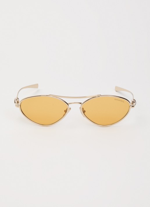 Tiffany & Co. Cat Eye zonnebril TF3117 - detail goud
