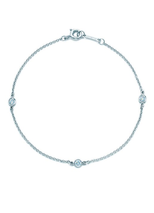Tiffany & Co. Diamonds by the Yard schakelarmband van platina met diamant 22001 - voorkant 2 undefined
