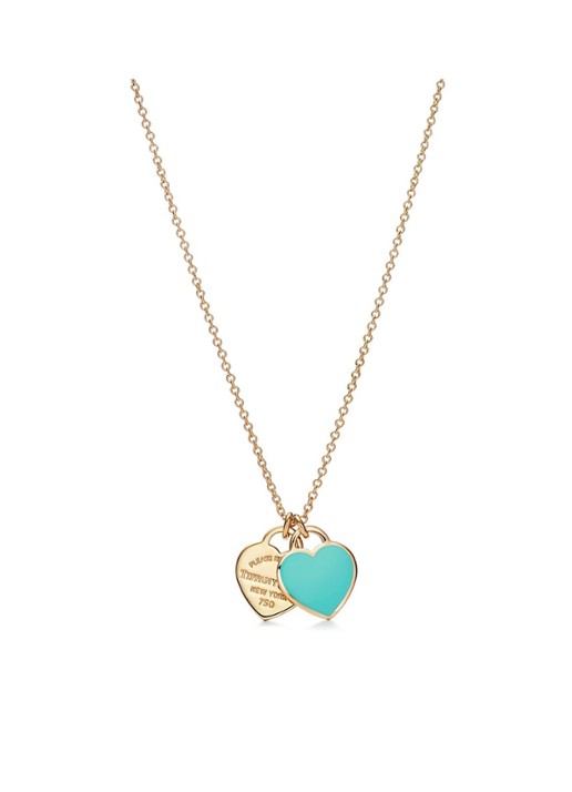 Tiffany & Co. Double Heart Tag Mini ketting van 18 karaat geelgoud  68411 - voorkant 5 undefined