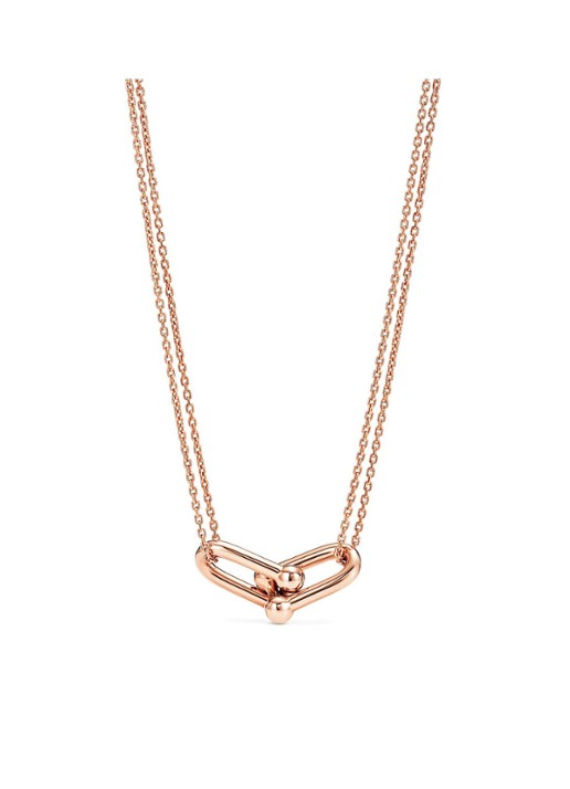 Tiffany & Co. Double Link ketting van 18 karaat roségoud met hanger 57455