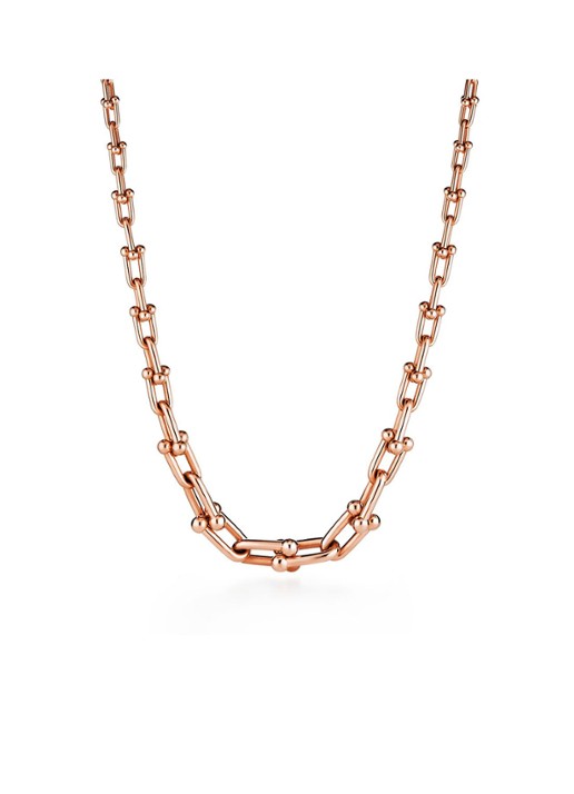 Tiffany & Co. Graduated Link schakelketting van 18 karaat roségoud 45267 - voorkant 4 undefined