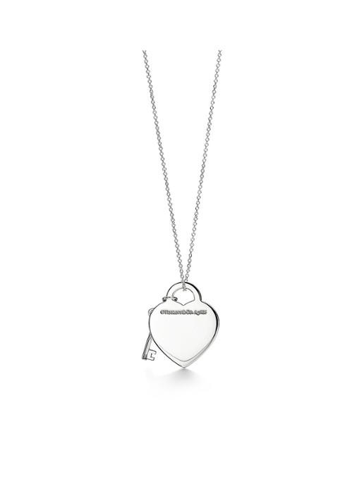 Tiffany & Co. Heart Tag and Key Medium ketting van sterling zilver met diamant 18919 - voorkant 2 undefined