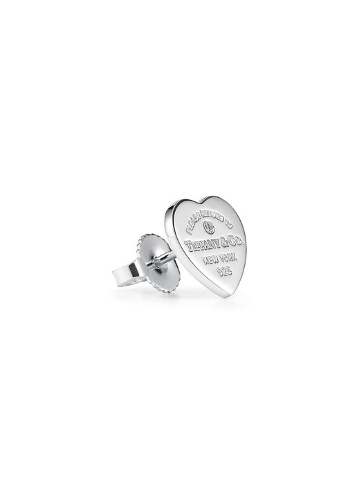 Tiffany & Co. Heart Tag Mini oorknopjes van sterling zilver met diamant 35749 - voorkant 5 undefined