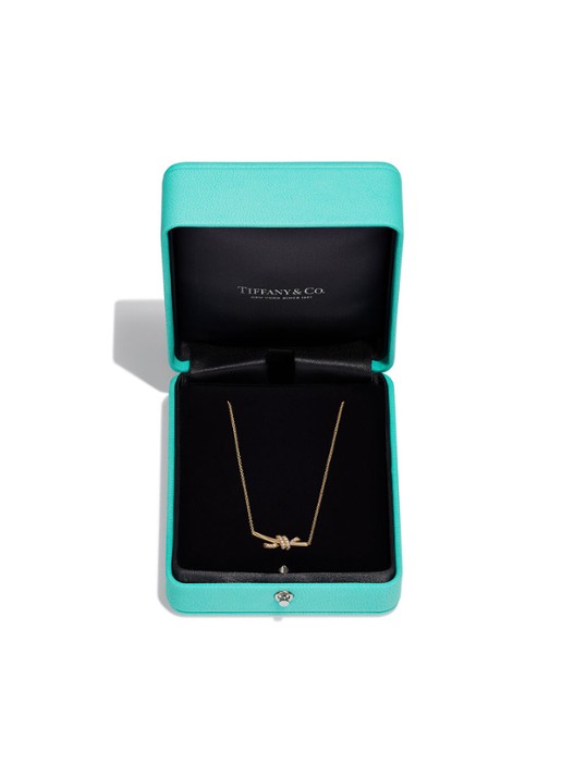 Tiffany & Co. Knot Small ketting van 18 karaat geelgoud met diamant 84882 - detail 5 undefined