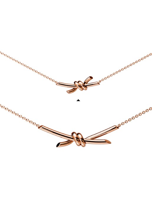 Tiffany & Co. Knot Small ketting van 18 karaat roségoud 84885 - detail 6 undefined