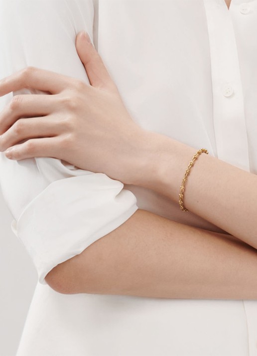 Tiffany & Co. Micro Link Large schakelarmband van 18 karaat geelgoud 10223 - detail 3 undefined