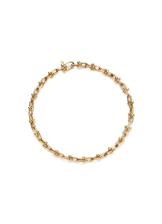 Tiffany & Co. Micro Link Large schakelarmband van 18 karaat geelgoud 10223