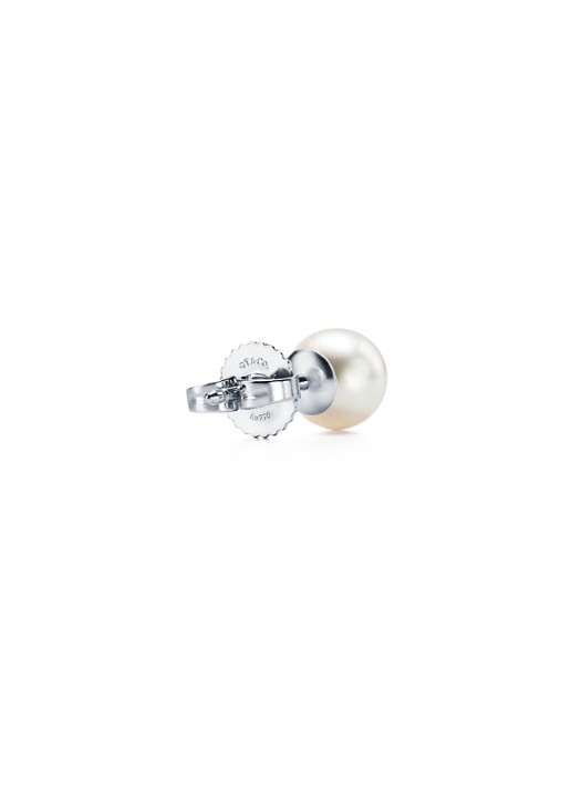 Tiffany & Co. Oorbellen van 18 karaat witgoud met Akoya parel 41232 - detail 2 undefined