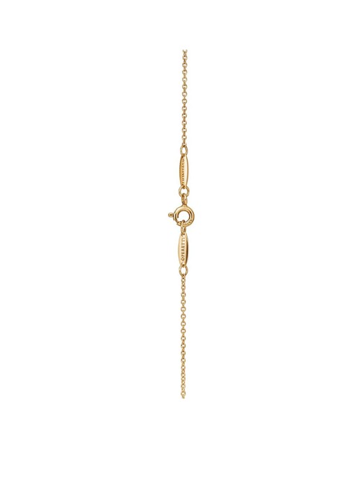 Tiffany & Co. Open Heart ketting van 18 karaat geelgoud met diamant, 11 mm 70625 - detail 2 undefined