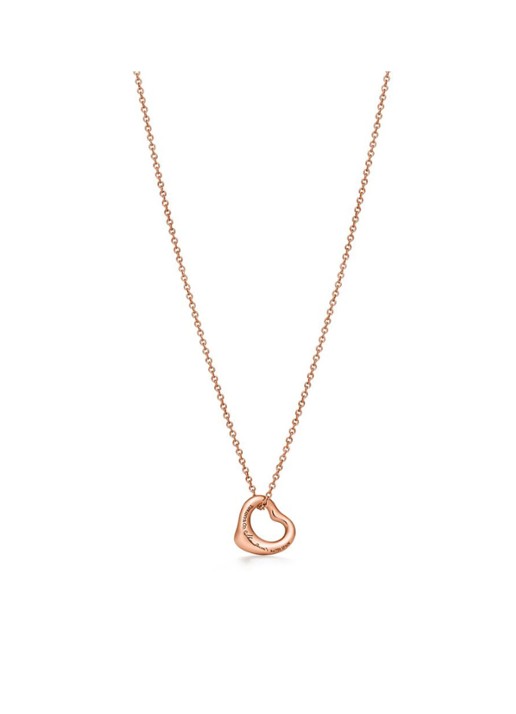 Tiffany & Co. Open Heart ketting van 18 karaat roségoud met diamant, 11 mm 70610 - voorkant 4 undefined