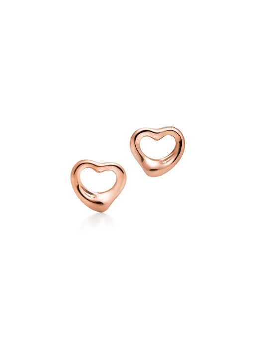 Tiffany & Co. Open Heart oorknopjes van 18 karaat roségoud, 11 mm 59089 - voorkant 3 undefined