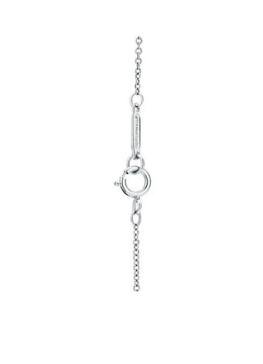 Tiffany & Co. Pink Double Heart Tag Mini ketting van sterling zilver 63802 - detail undefined