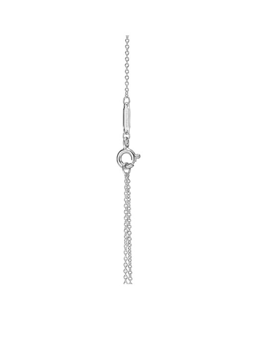 Tiffany & Co. Pink Double Heart Tag Mini ketting van sterling zilver met diamant 52676 - detail 3 undefined