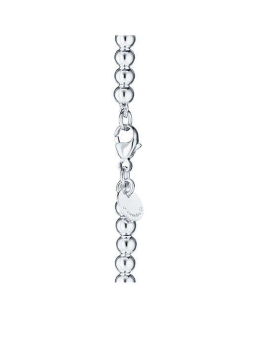 Tiffany & Co. Pink Heart Tag Bead kralenarmband van sterling zilver, 4 mm 67427 - detail undefined