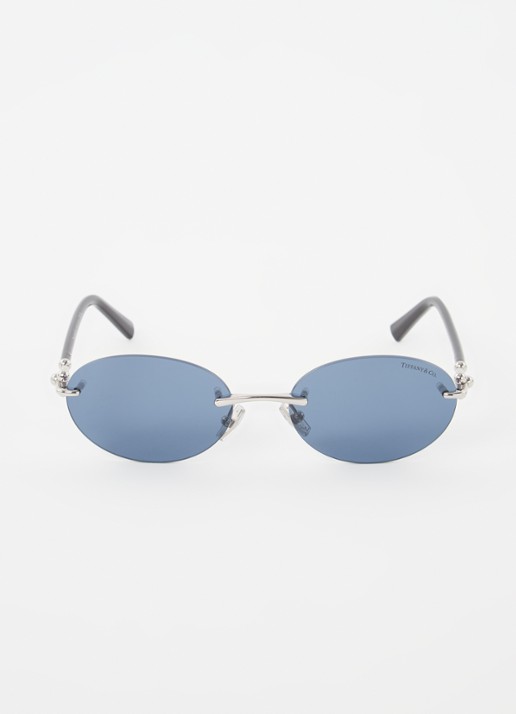 Tiffany & Co. Retro zonnebril TF3104D - detail 3 zwart