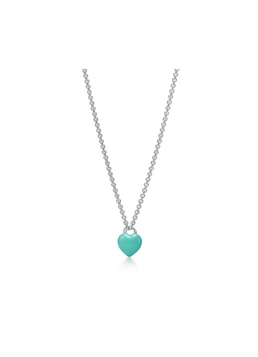 Tiffany & Co. Return to Tiffany® Full Heart ketting van sterling zilver met Tiffany Blue® 84605 - detail undefined