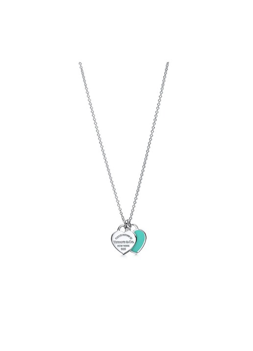 Tiffany & Co. Return to Tiffany® Mini Double Heart Tag ketting van sterling zilver 58879 - voorkant 3 undefined