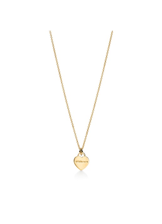Tiffany & Co. Return to Tiffany™ Mini Heart Tag ketting van 18 karaat geelgoud met diamant 84380 - voorkant 7 undefined