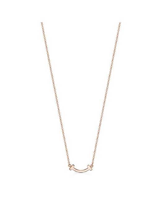 Tiffany & Co. Smile Mini ketting van 18 karaat roségoud met diamant en hanger 40249 - voorkant 2 undefined