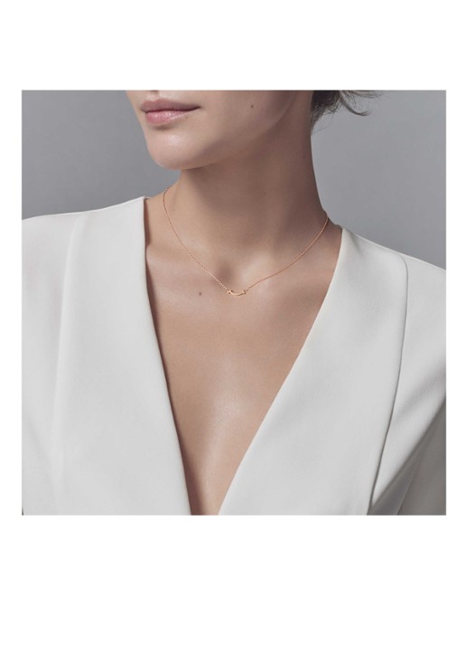 Tiffany & Co. Smile Mini ketting van 18 karaat roségoud met hanger 40247 - detail undefined