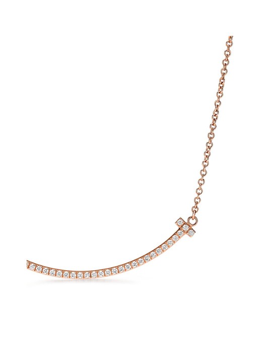 Tiffany & Co. Smile Small ketting van 18 karaat roségoud met diamant en hanger 71286 - detail 4 undefined