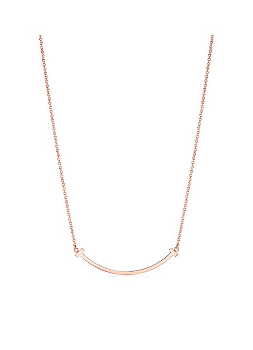 Tiffany & Co. Smile Small ketting van 18 karaat roségoud met hanger 71975 - voorkant 2 undefined