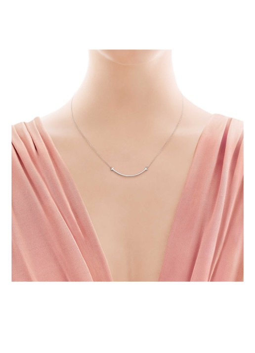 Tiffany & Co. Smile Small ketting van 18 karaat witgoud met hanger 71974 - detail 2 undefined