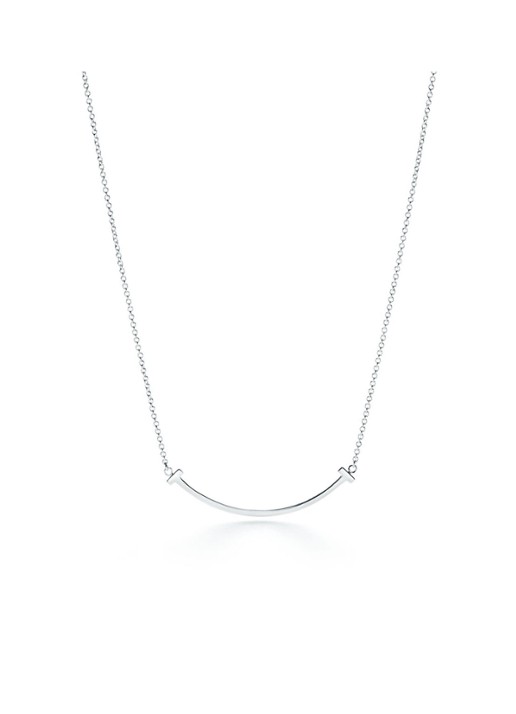 Tiffany & Co. Smile Small ketting van 18 karaat witgoud met hanger 71974