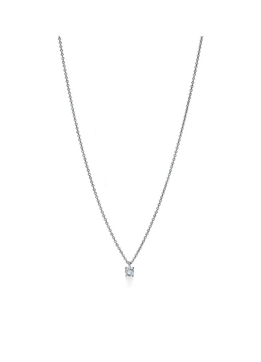 Tiffany & Co. Solitaire ketting van platina met diamant 53963 - voorkant 4 undefined