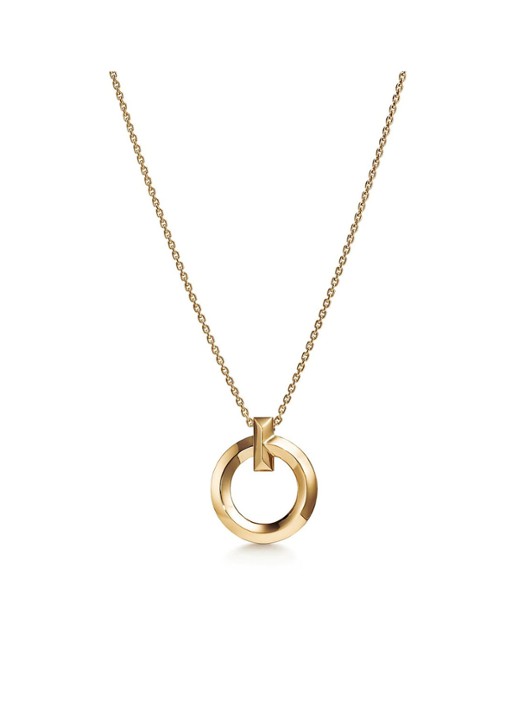 Tiffany & Co. T1 Circle Small ketting van 18 karaat geelgoud 76265 - voorkant 4 undefined