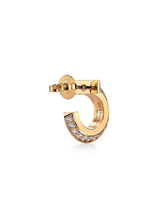 Tiffany & Co. T1 oorringen van 18 karaat geelgoud met diamant 28805 - detail 2 undefined