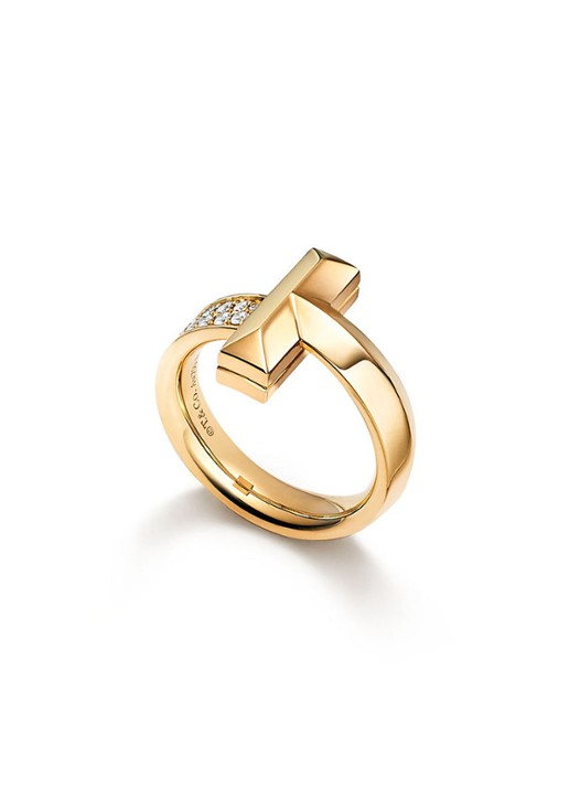 Tiffany & Co. T1 Ring van 18 karaat geelgoud met diamant 71034 - voorkant 7 undefined