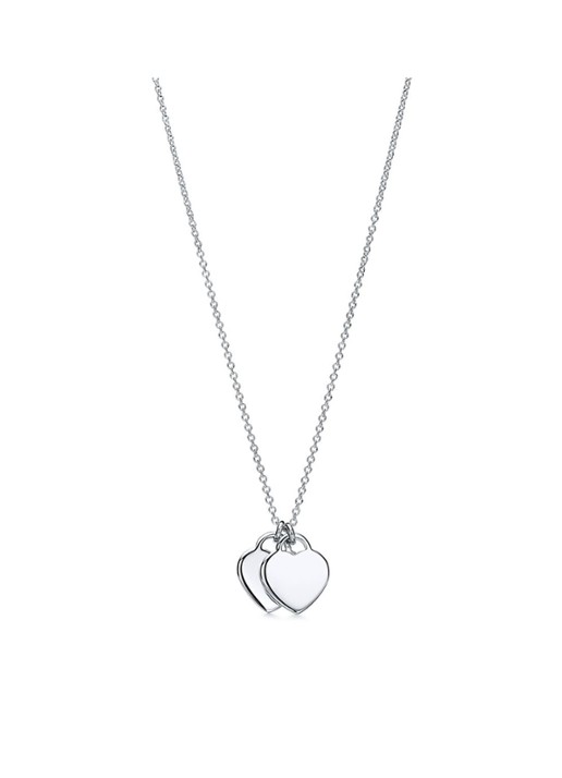 Tiffany & Co. Tiffany Blue Double Heart Tag Mini ketting van sterling zilver 58879 - voorkant 4 undefined