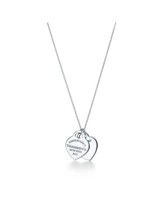Tiffany & Co. Tiffany Blue Double Heart Tag Small ketting van sterling zilver 74510 - voorkant 4 undefined