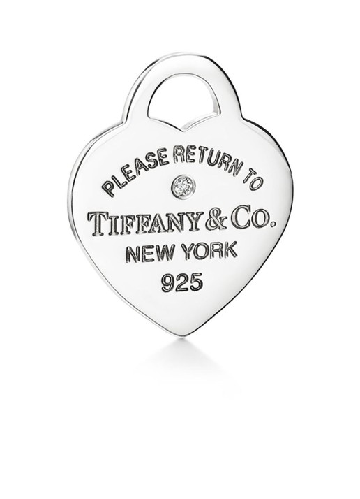 Tiffany & Co. Tiffany Blue Heart Mini ketting van sterling zilver met diamant 19028 - detail 2 undefined