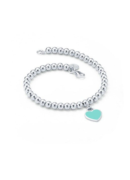 Tiffany & Co. Tiffany Blue Heart Tag kralenarmband van zilver, 4 mm 57196 - detail 2 undefined