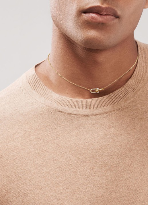 Tiffany & Co. Tiffany HardWear Double Link ketting van 18 karaat geelgoud met diamant 84802 - detail 4 undefined