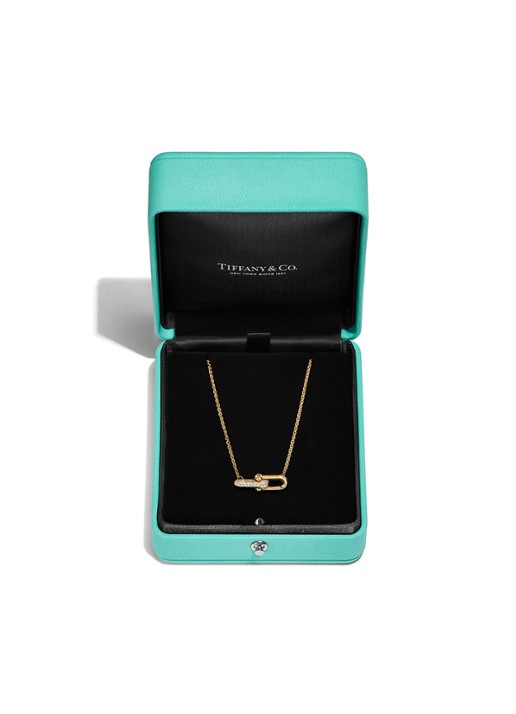 Tiffany & Co. Tiffany HardWear Double Link ketting van 18 karaat geelgoud met diamant 84802 - detail 7 undefined